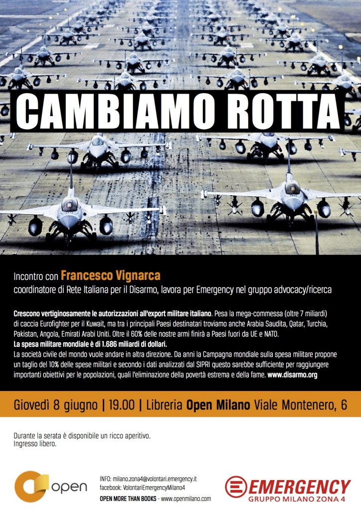 Cambiamo Rotta Emergency Milano Open locandina