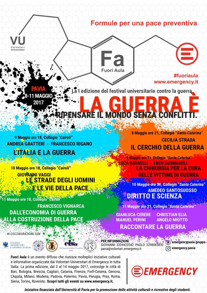 Programma laguerraè Pavia