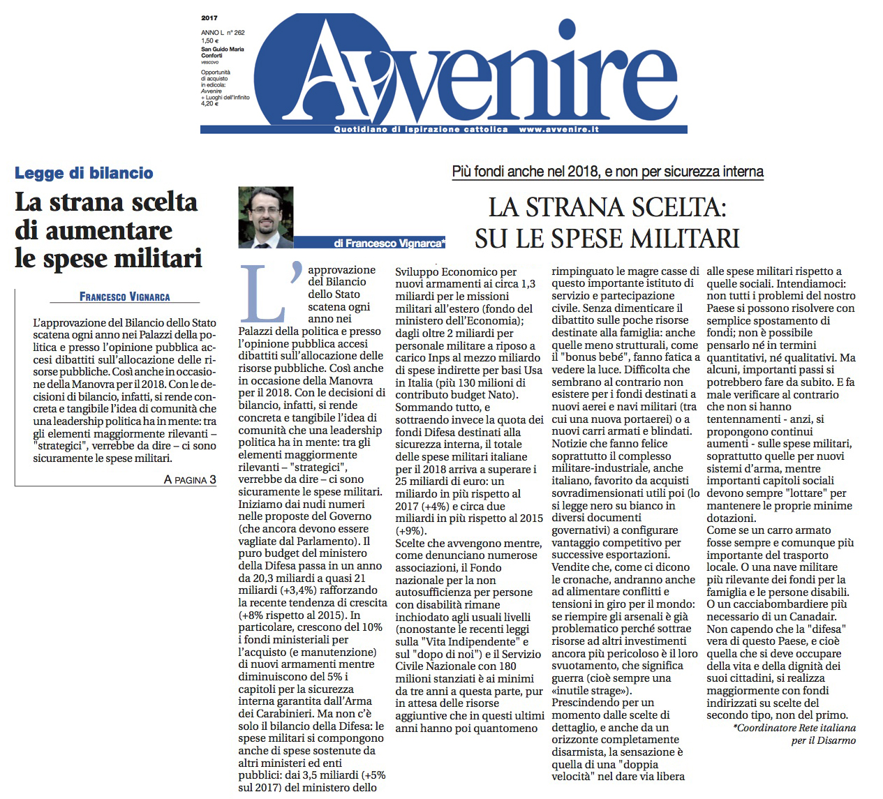 avvenire_5novembre_milex