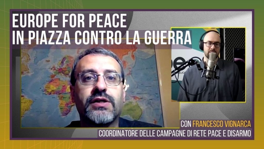 Europe for Peace in piazza contro la guerra, intervista per Radio Beckwith