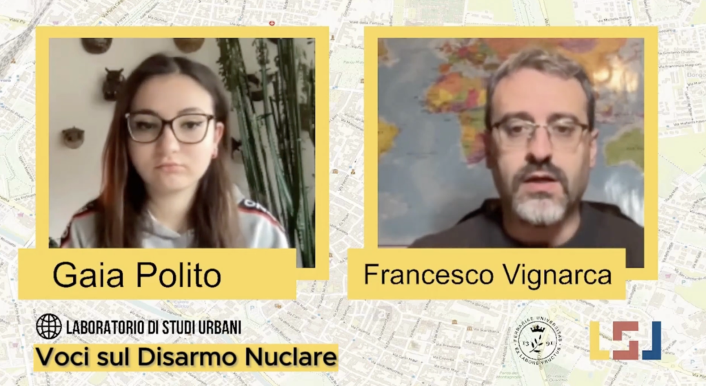 Disarmo Nucleare, intervista a Micaela Latini e Francesco Vignarca