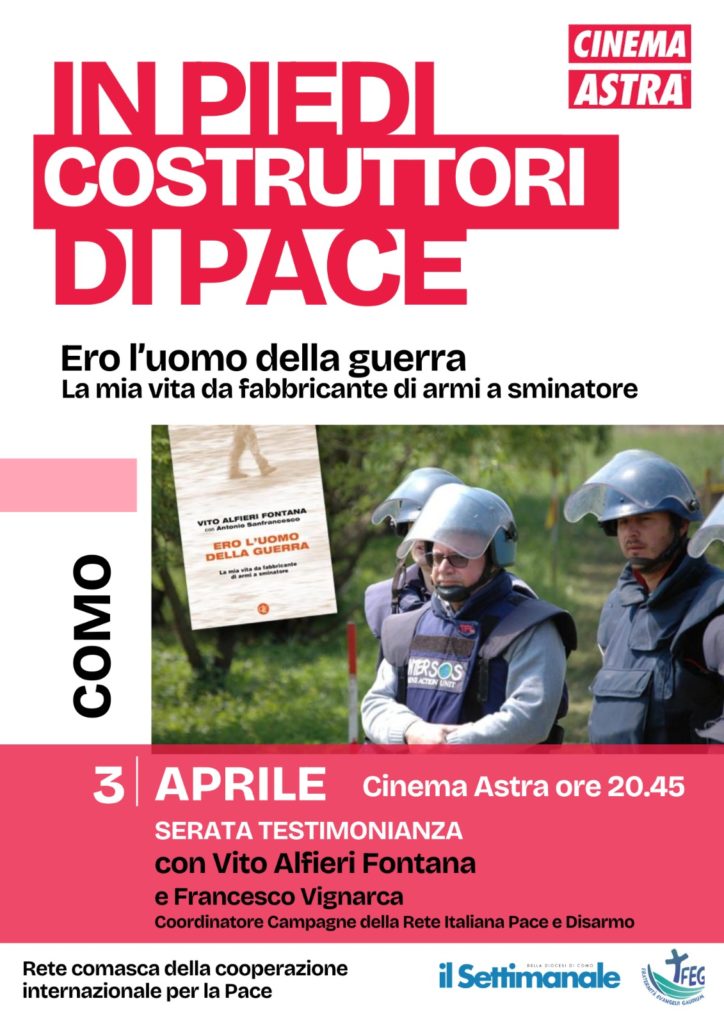 Ero l’uomo della guerra, il 3 aprile a Como