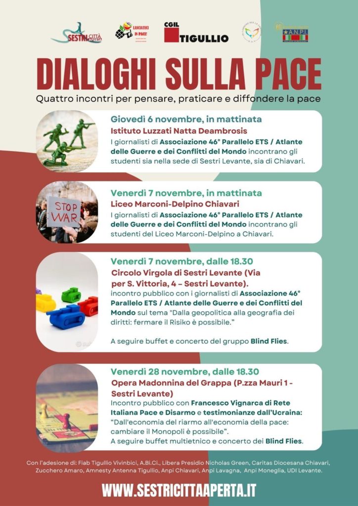 Dall’economia del riarmo all’economia della pace: cambiare il Monopoli è possibile – a Sestri Levante il 28 novembre