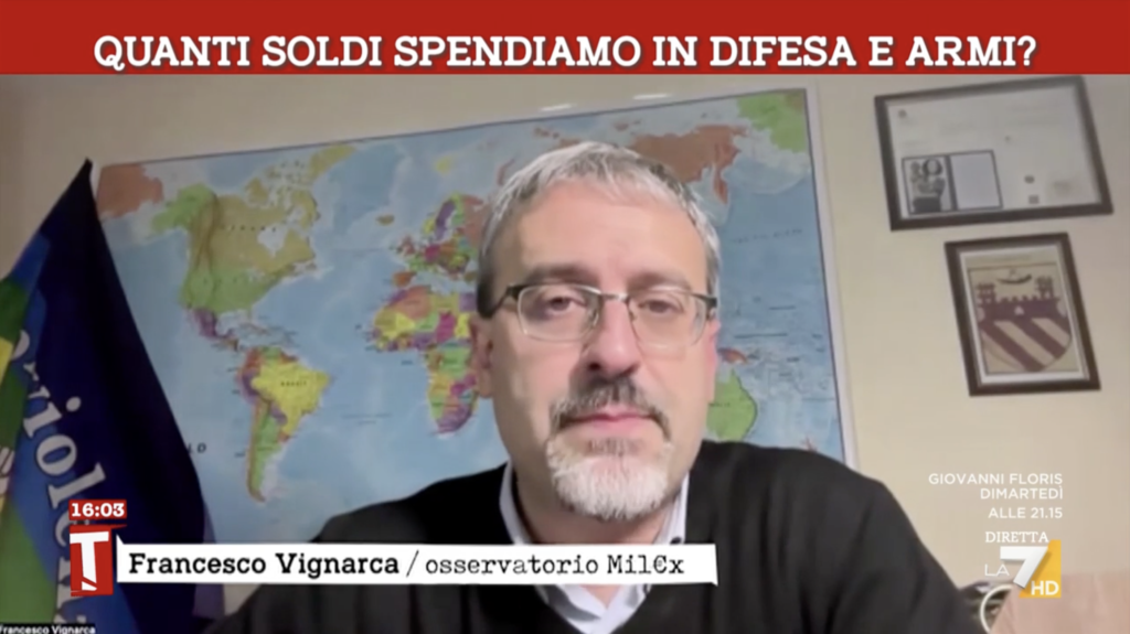 Quanti soldi spendiamo in difesa e armi? Intervista per Tagadà su La7