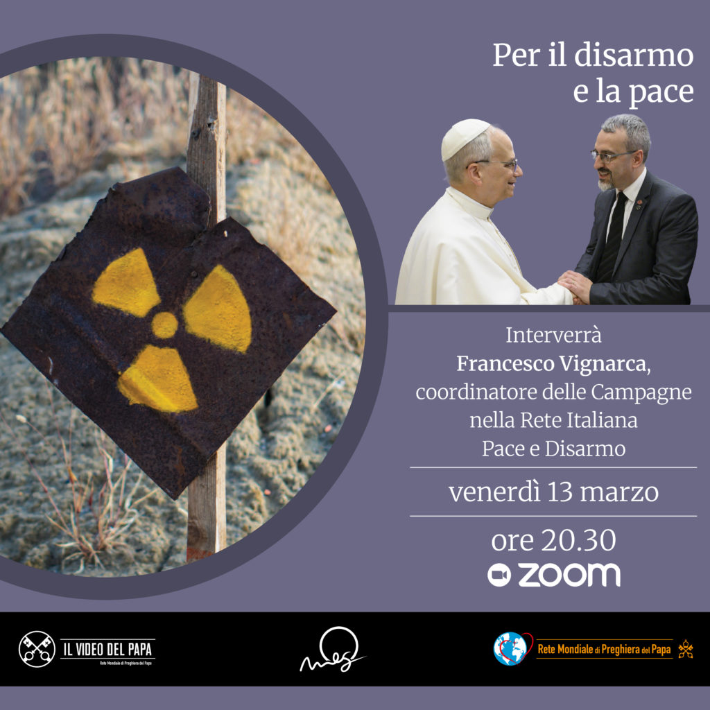 Per il disarmo e la pace, incontro online con la Rete Mondiale di preghiera del Papa