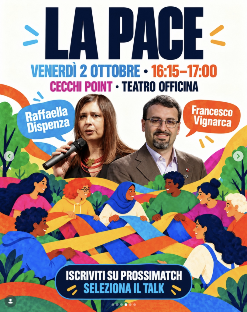 La Pace, un talk alla “Biennale della Prossimità” di Torino
